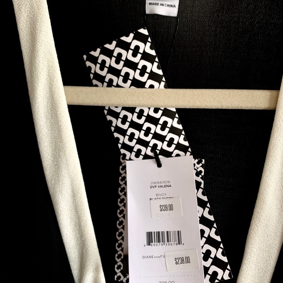 NWT DVF Valena Sleeveless Jersey Wrap Dress - Picture 10 of 12